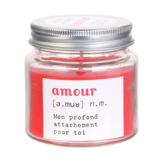 Bougie Parfumée Vaso Amour Rouge Senteur Vanille