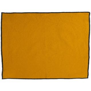 Lot De 4 Sets De Table Rectangulaire 37x50 Cm Coton Hono Jaune Curry