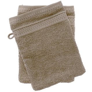 Lot De 2 Gants De Toilette Coton 550g/m2 Collection Naïa Beige Chanvre