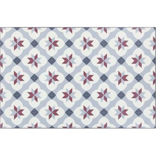 Tapis Moderne De Cuisine Rectangle En Pvc Berwick Multicolore 50x180