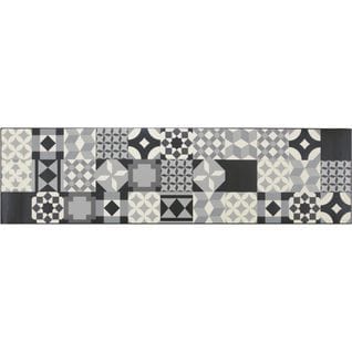 Tapis Design Pour Cuisine Carreaux De Ciment Rectangle Mallaig Multicolore 50x120