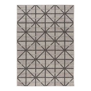 Tapis Graphique Gris Intérieur Et Extérieur Design Firoz Gris 80x150