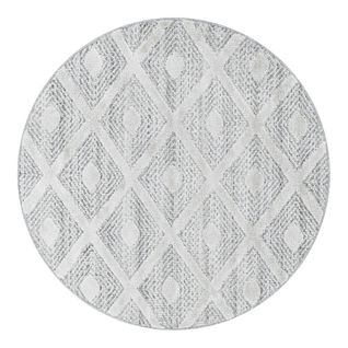 Tapis Scandinave Rond Viti Gris Ø 160