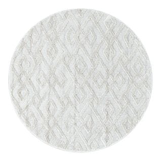 Tapis Scandinave Rond Saloda Crème Ø 160