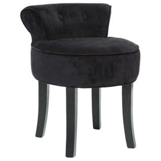 Tabouret Firmin - Velours - Noir