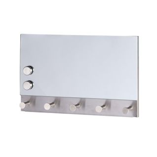 Porte-manteaux Magnétique Miroir - 30 X 19 Cm - Blanc