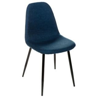 Chaise Nokas - Pied En Métal - Bleu Navy