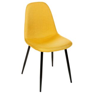 Chaise Nokas - Pied En Métal - Jaune