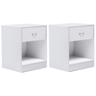 Lot De 2 Tables De Chevet Olga Bois Blanc