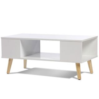 Table Basse Rectangulaire Effie Scandinave Bois Blanc