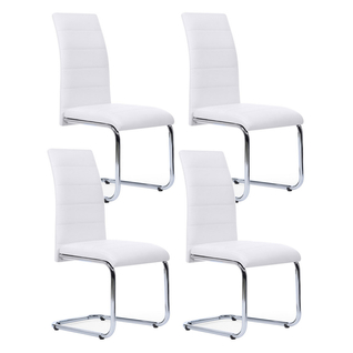 Lot De 4 Chaises Mia Blanches Pour Salle à Manger