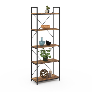 Etagère 5 Niveaux Dayton Effet Vieilli Design Industriel 170cm