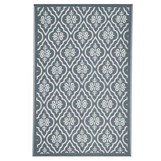 Tapis Extérieur Tunis Gris Et Blanc 180 X 280 Cm