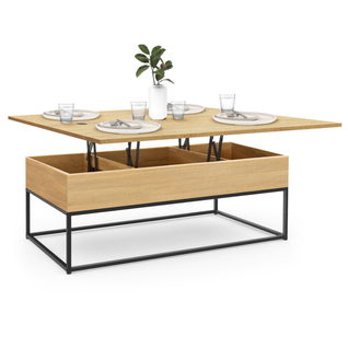 Table Basse Rectangulaire Relevable Convertible En Table à Manger Detroit Design Industriel