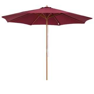 Parasol Rond Grande Taille Rouge