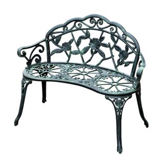 Banc De Jardin 2 Places Style Néo-rétro 100l X 54l X 78h Cm