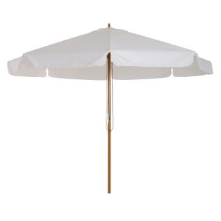 Parasol Droit Rond Ø 3,25 X 2,5h M Bois De Bambou Polyester