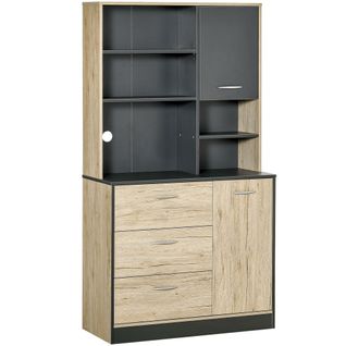 Armoire De Cuisine Multi-rangements 90l X 39l X 169h Cm