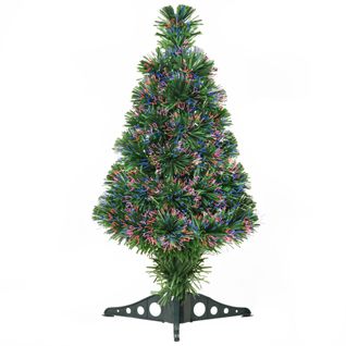 Sapin De Noël Artificiel Lumineux Fibre Optique Vert