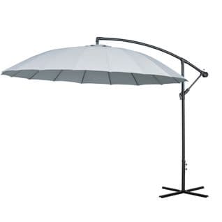 Parasol Déporté Rond Inclinable Dim. Ø 2,96 X 2,6h M Polyester