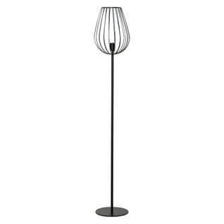 Lampadaire Design Industriel Métal Filaire Noir