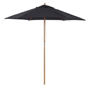 Parasol Droit Hexagonal Bambou Polyester