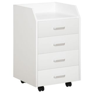 Caisson De Bureau 4 Tiroirs Aspect Bois