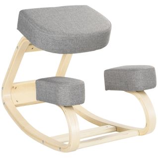 Tabouret Ergonomique - Siège Assis à Genoux - Bois Tissu