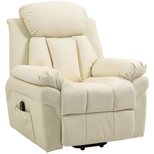 Fauteuil Releveur Inclinable Avec Repose-pied Ajustable - Revêtement Synthétique