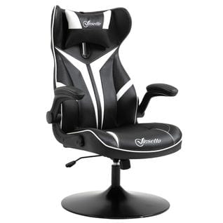 Fauteuil Gaming Réglable Tétière Accoudoirs Relevables Métal Pvc