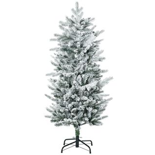 Sapin De Noël Artificiel Imitation Nordmann Enneigé H.135 Cm