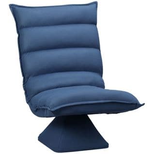 Fauteuil Relax Pivotant Inclinable Tissu Velours Microfibre