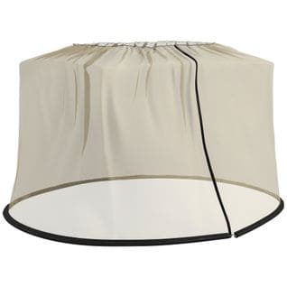 Moustiquaire Cylindrique Pour Parasol 3 M Beige