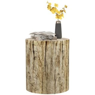 Table D'appoint Design Aspect Souche D'arbre Oxyde De Magnésium Naturel