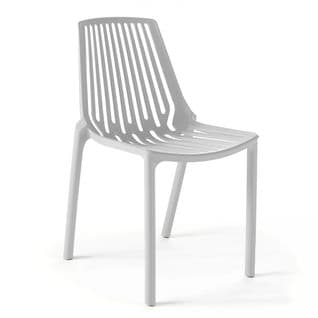 Chaise De Jardin Ajourée En Plastique Blanc