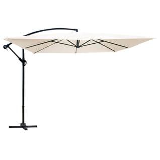 Parasol Déporté  3x3m Aluminium Écru