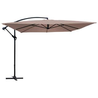 Parasol Déporté Carré 3x3m Aluminium Taupe