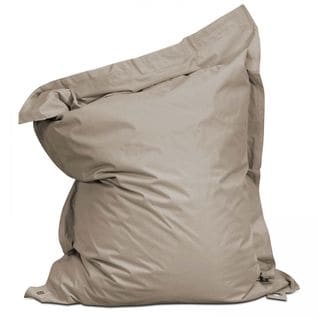 Housse Vide De Pouf De Jardin En Polyester Taupe 140 X 120 Cm