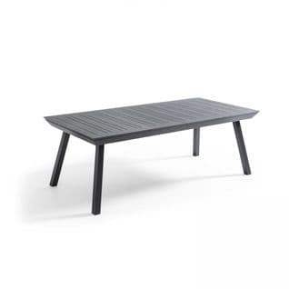 Table De Jardin Extensible En Aluminium Gris