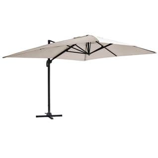 Parasol Déporté 3x4m En Aluminium Écru