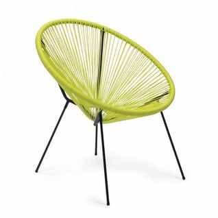 Fauteuil En Résine Tressée Vert