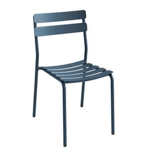 Chaise De Jardin En Aluminium Bleu Foncé