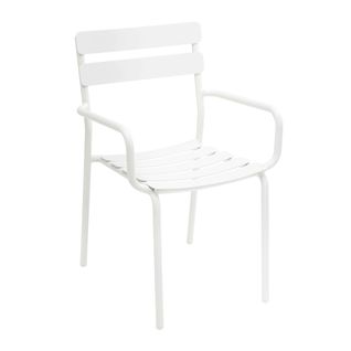 Fauteuil De Terrasse En Aluminium Blanc