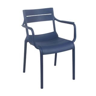 Fauteuil De Terrasse En Plastique Bleu Pacific