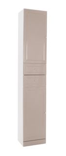 Colonne à Poser Tolede - 35cm - Taupe - Pvc Brillant - Livré En Kit