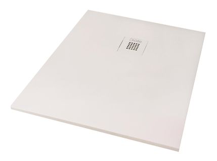 Receveur Nola 3 -  70x90x3cm - Résine - Blanc - Bonde - Découpable