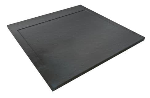 Receveur Spirit 3 - 90x90x3cm - Résine - Anthracite - Bonde