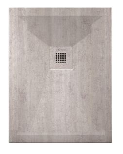 Receveur Nola 3 - 70x90x3cm - Résine - Béton - Bonde