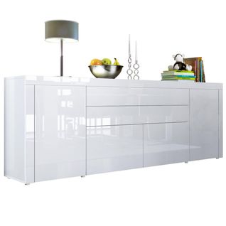 Buffet Blanc Intégralement Laqué  72 X 200 X 35