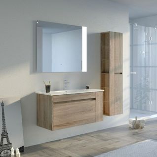 Meuble De Salle De Bain Bovalino 1000 Scandinave